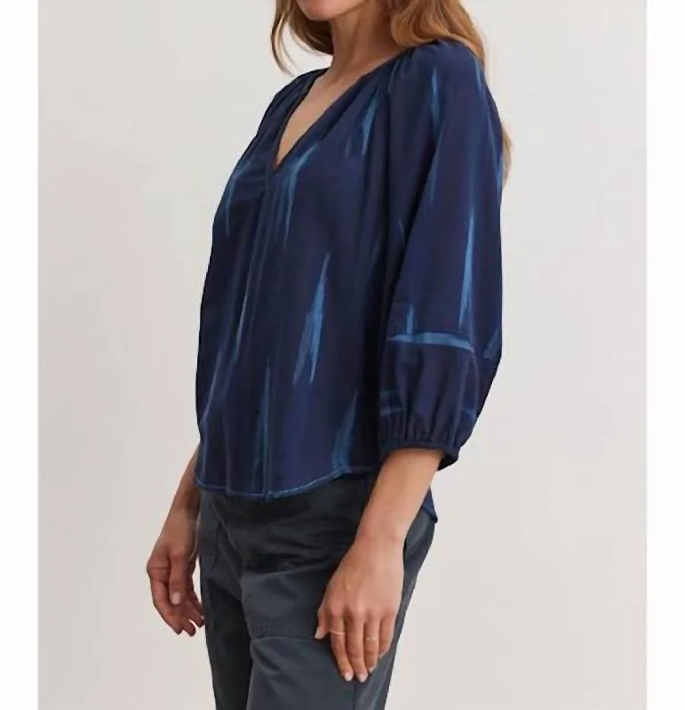 Skye Blouse In NavyCasual Shirts