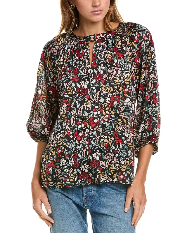 Vince Camuto Keyhole BlouseSleep Shirts