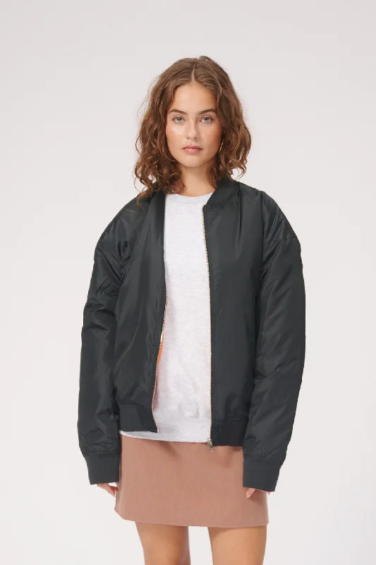 Clay Bomber Women Jacket - BlackField Jackets