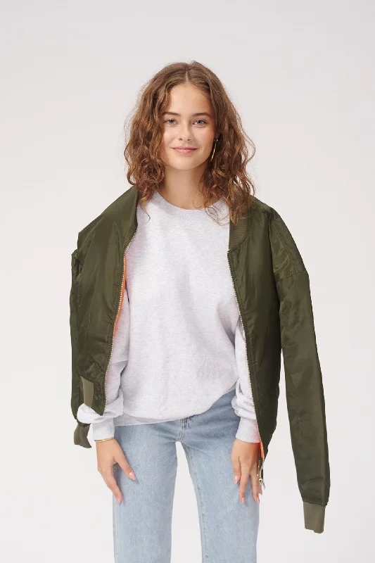 Clay Bomber Women Jacket - Forest NightMotorcycle Jackets