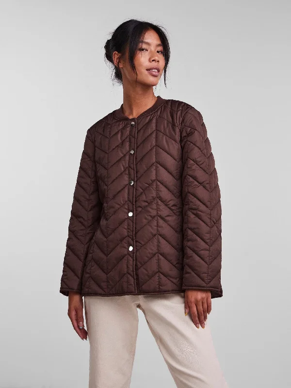 Fawn Short Quilted Jacket - Chicory CoffeeSummer Jackets