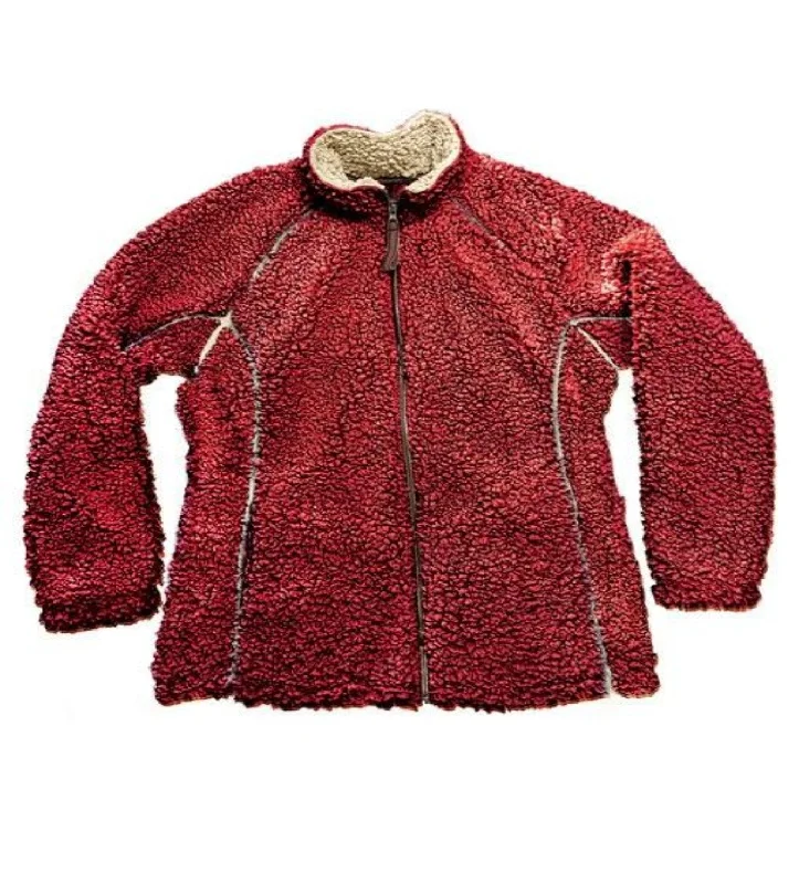 Full Zip Fleece Crimson/Oatmeal by Live Oak BrandRuffled Jackets