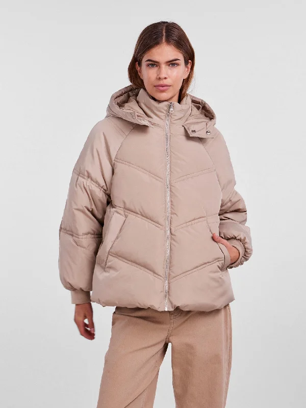 Neli City Puffer Jacket - Silver MinkWaterproof Jackets