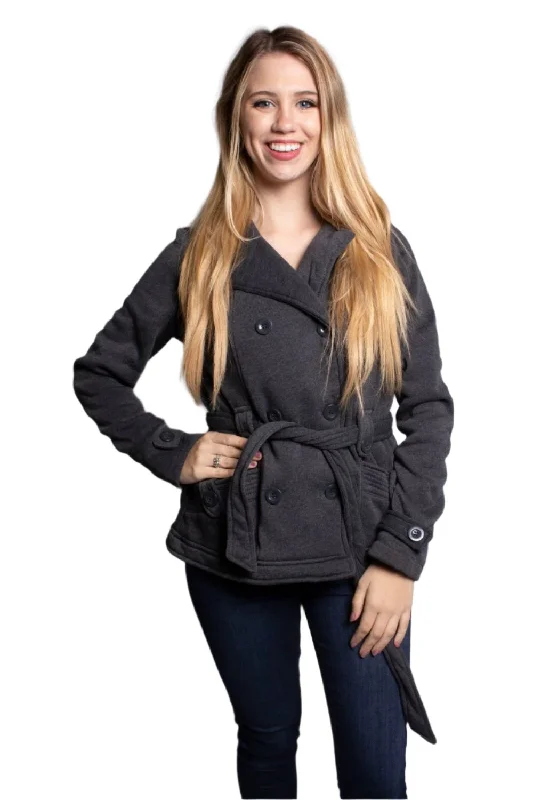 Women's Double Breasted Jacket with HoodieHemp Jackets