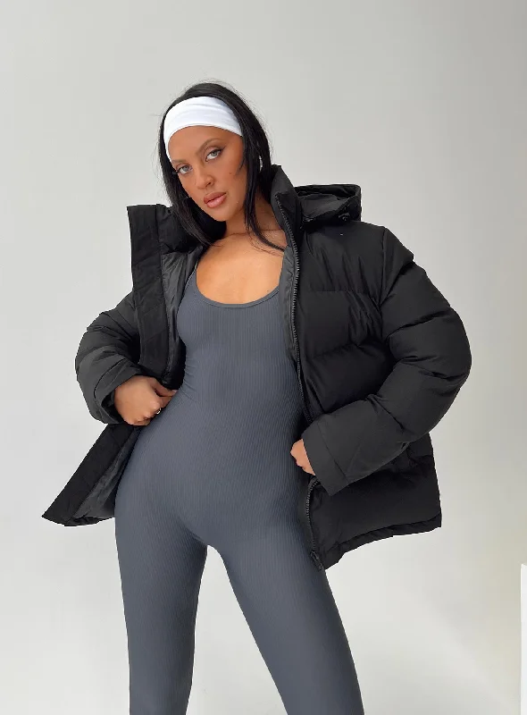 Dream Puff Technical Puffer Jacket BlackMesh Jackets