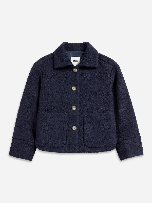 Button-up Boucle JacketStatement Jackets