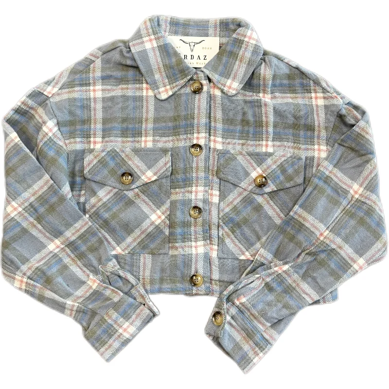 Plaid Print Jacket - BlueBomber Jackets