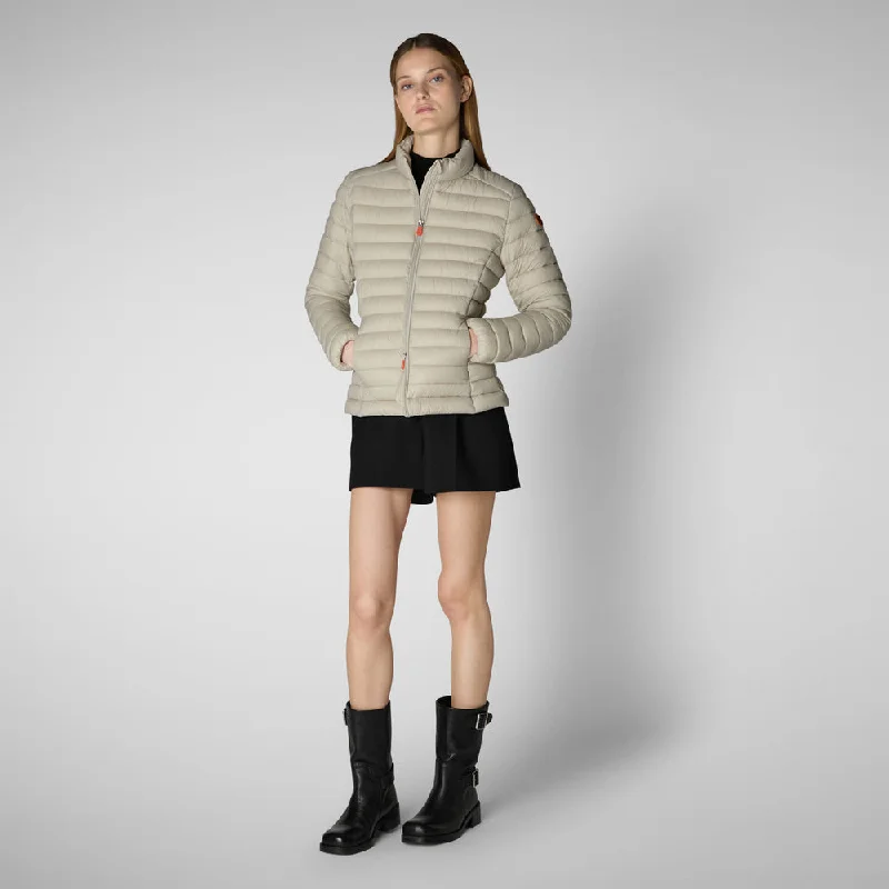 Women's Carly Puffer Jacket in Rainy BeigeSummer Jackets