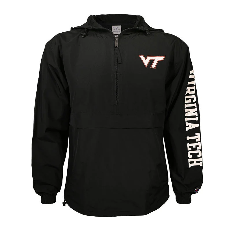 Virginia Tech Packable Jacket: Black by ChampionWindbreakers