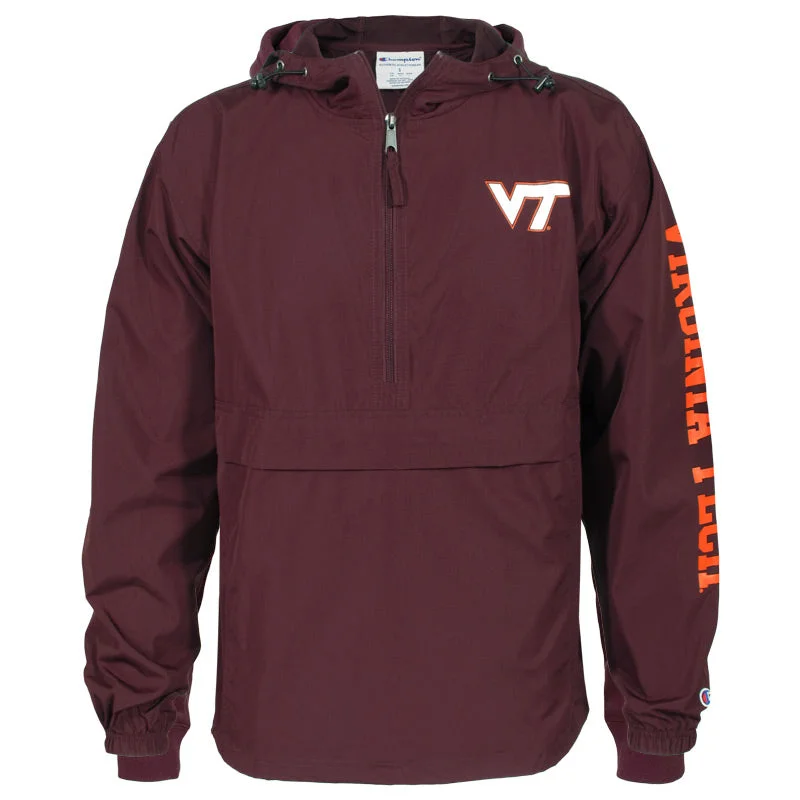 Virginia Tech Packable Jacket: Maroon by ChampionLayered Jackets