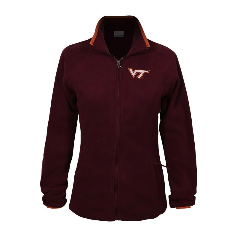 Virginia Tech Women's Give and Go III Jacket by Columbia: Maroon EXTENDED SizeTrack Jackets