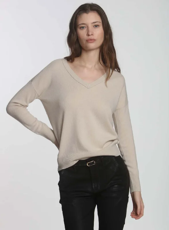 Fall Knit Tops0342e Label+thread CORE Cashmere BF Vee