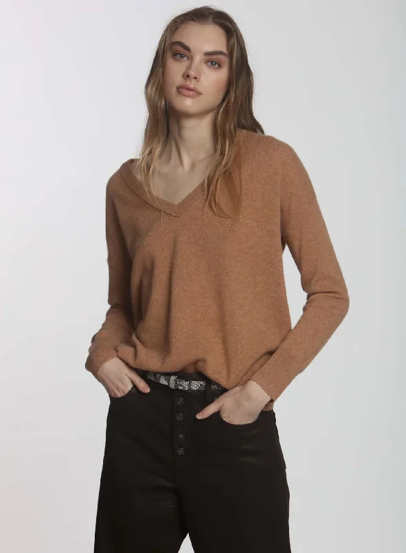 Outdoor Knit Tops0342g Label+thread CORE Cashmere BF Vee