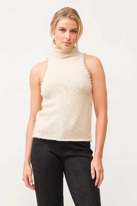 Ruffled Knit TopsAlva Sweater Tank