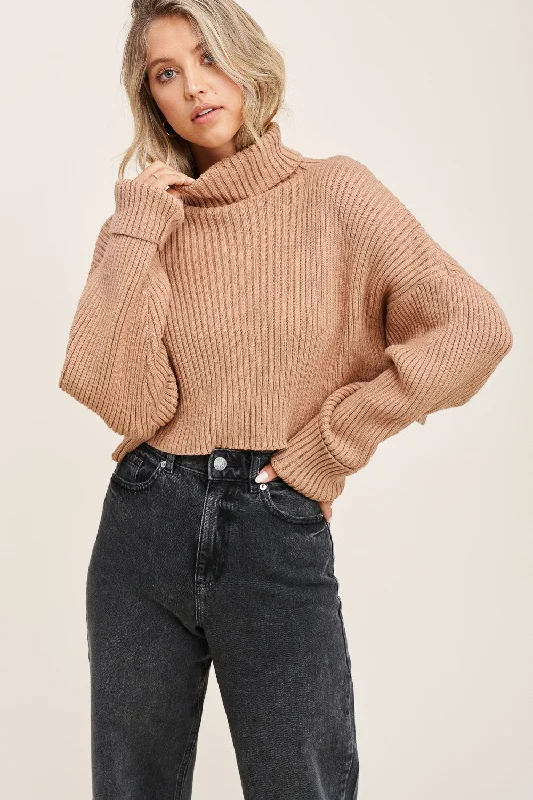 Aspen Turtleneck Sweater - Camel