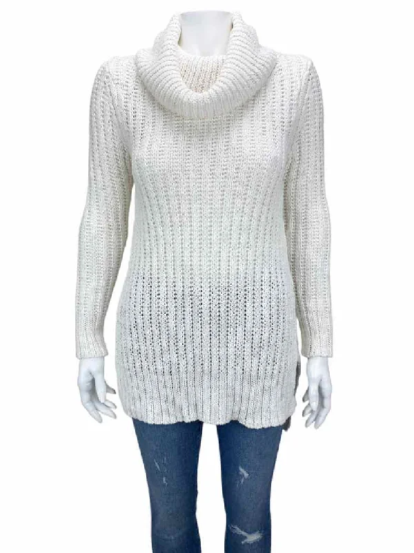 Athletic Knit TopsBCBG MAXAZRIA, Women's Chunky Cowl Sweater, Ivory, Size XS