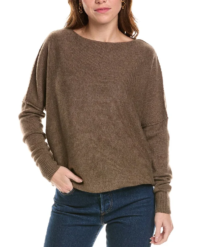 Hemp Knit TopsLafayette 148 New York Bateau Neck Cashmere Sweater