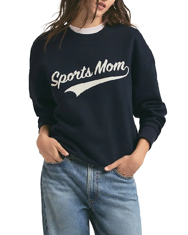 Designer Knit TopsFavorite Daughter Sports Mom Sweatshirt, Navy