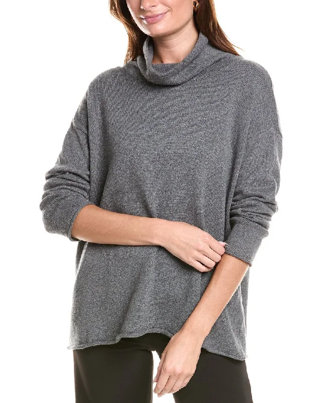 Eileen Fisher Turtleneck Cashmere-Blend Sweater