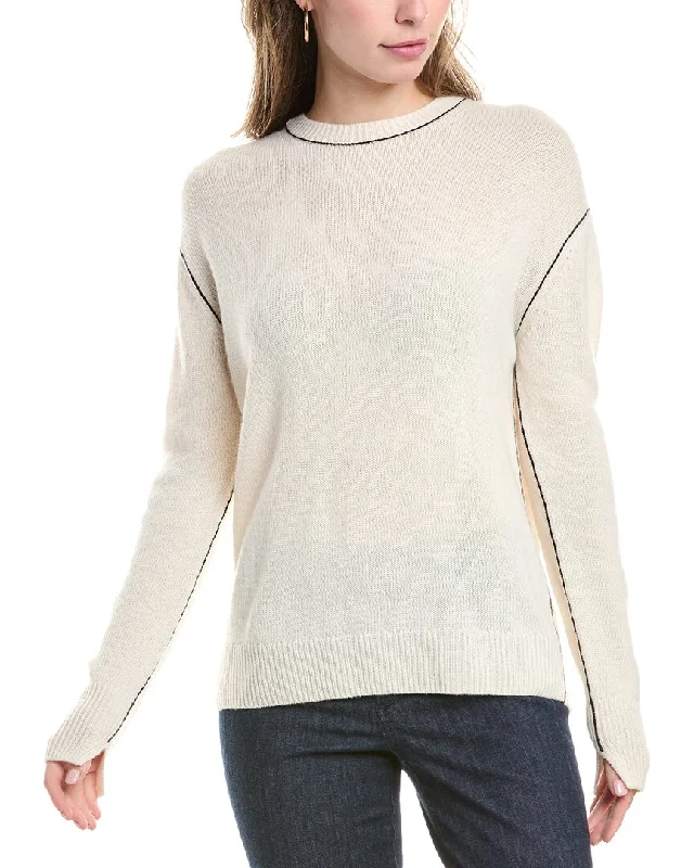 Pocketed Knit TopsSt. John Wool & Cashmere-Blend Sweater