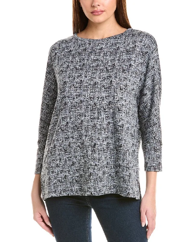 Tasseled Knit TopsJones New York Dolman Tunic Top