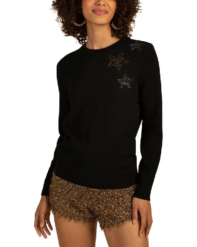 CrewneckstartupTrina Turk Celeste Crewneck Wool Sweater