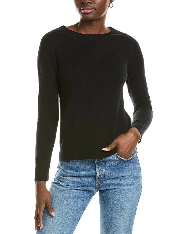 CrewneckstyleSofiacashmere Relaxed Crewneck Cashmere Sweater