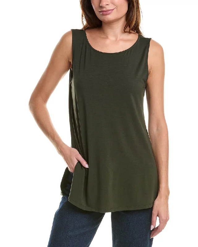 Tasseled Knit TopsEileen Fisher Ballet Neck Tunic