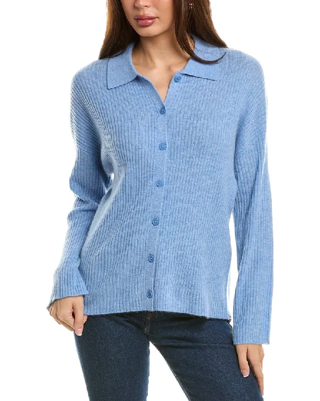 Outdoor Knit TopsMagaschoni Ribbed Wide Sleeve Cashmere Sweater