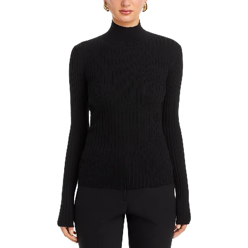 Womens Long Sleeve knit Mock Turtleneck Sweater