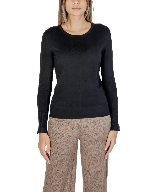 Street One Plain Knit Slip-On Long Sleeve Round Neck Top