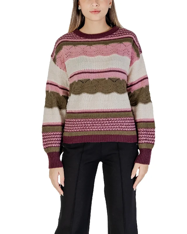 Ichi Round Neck Long Sleeve Knitwear