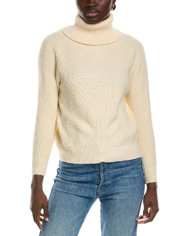 Lyra & Co Wool-Blend Turtleneck Sweater