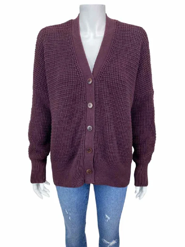 Cashmere Knit TopsEileen Fisher Women's Cashmere Waffle Sweater Wine Size XS-S (runs big)