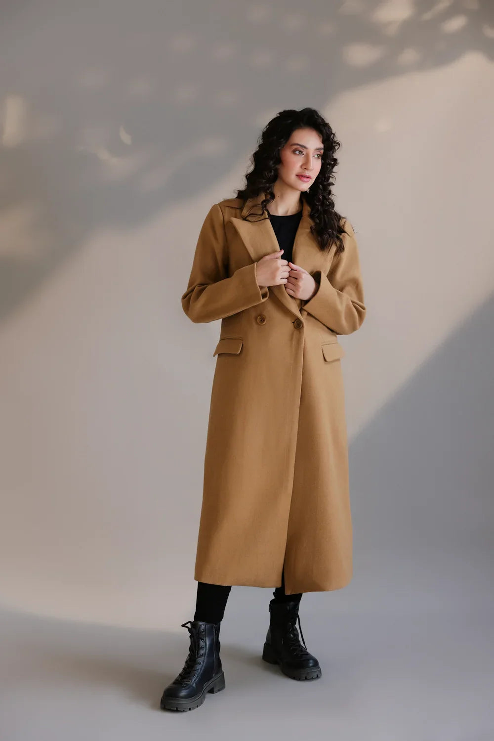 Angora Knit TopsFull Sleeves Long Coat