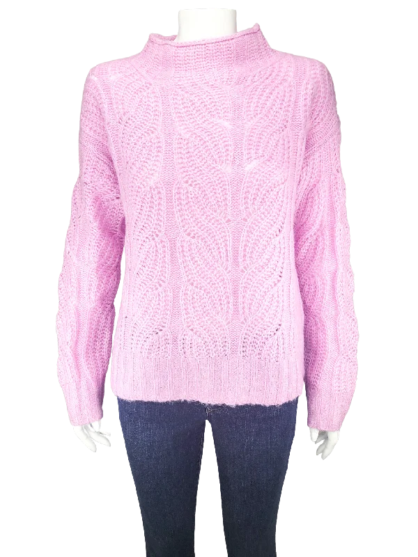 Acrylic Knit TopsJ. Crew, Women's Open-Stitch Sweater, Lilac, New with Tags, Size S