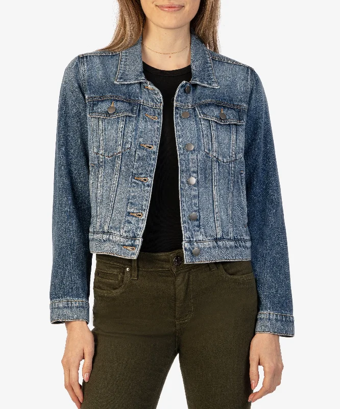 Julia Denim Crop JacketCroptopsleeve