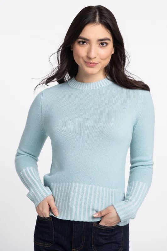 Cropped Knit TopsLFSC3-118sfp Kinross Plaited High Rib Crew