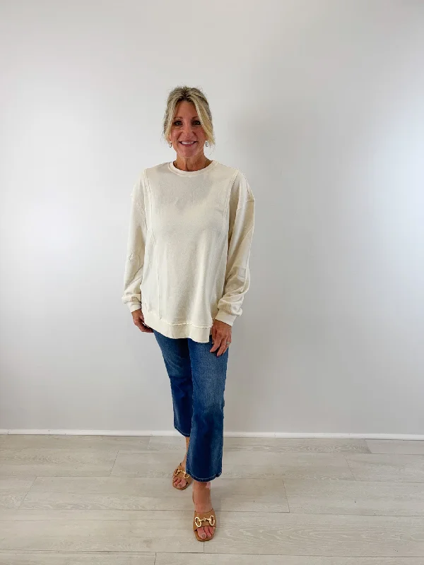 High-Fashion Knit TopsSand Dune Replay Sweatshirt