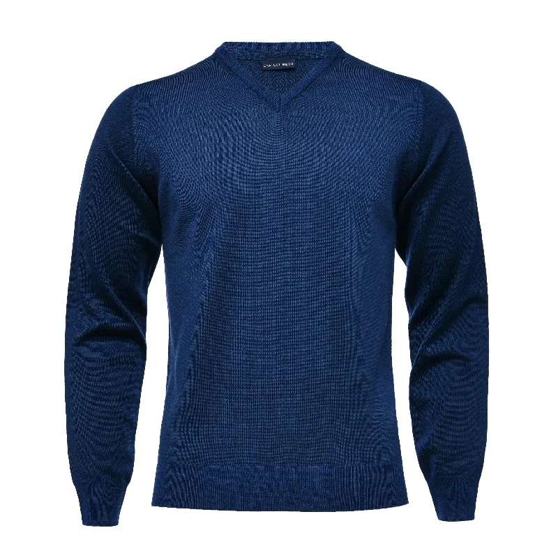 Light Gauge V-Neck Zegna Washable Merino Sweater