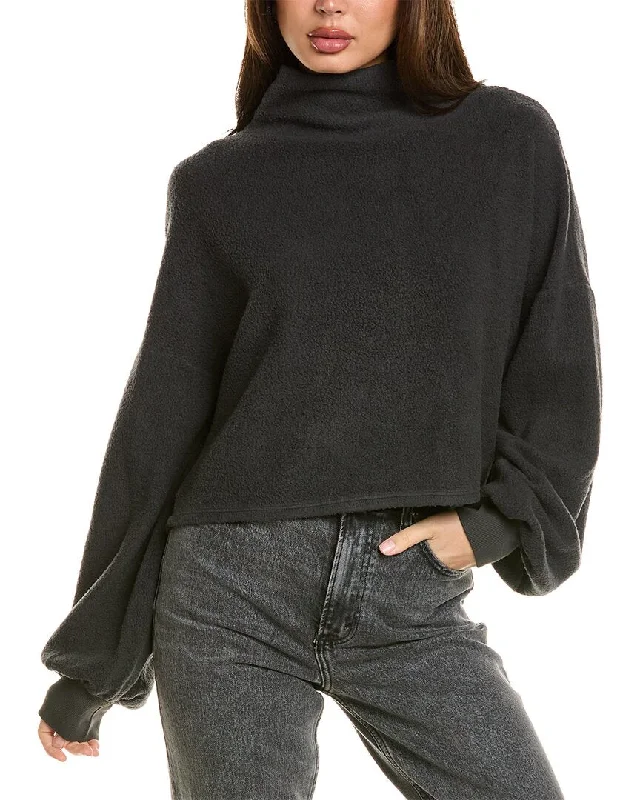 Project Social T Staying In Sherpa Turtleneck Sweater