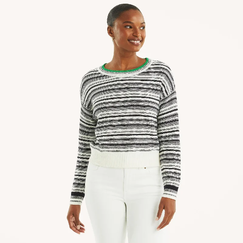 CrewnecknetworkNautica Womens Striped Crewneck Sweater