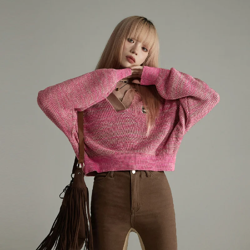 Noe Collar Crop Knit SweaterCroptopmobile