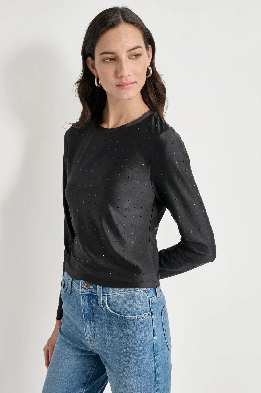 Studded Long Sleeve Top