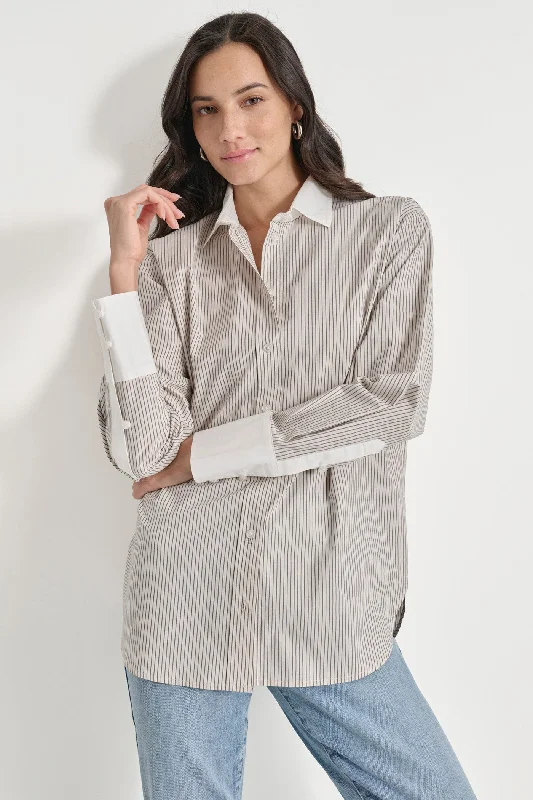 LONG SLEEVE BUTTON FRONT SHIRT