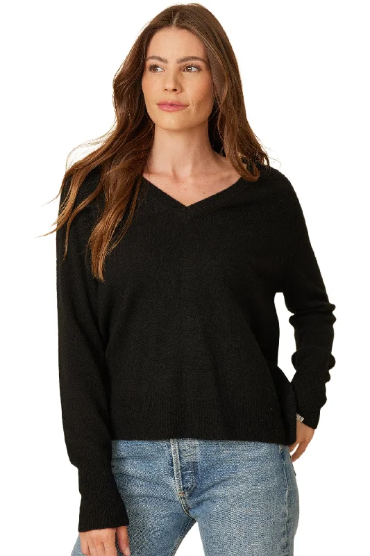 One Grey Day Sloane V-neck Cashmere Sweater