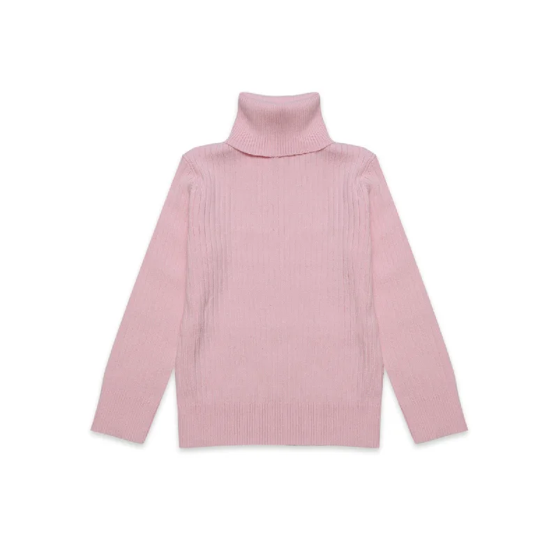 Ribbed Turtleneck pink