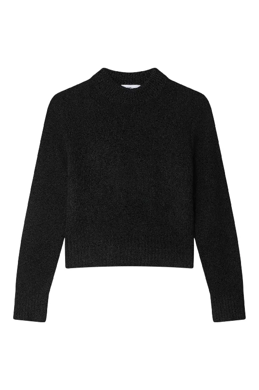 CrewneckartisanWhite & Warren Cashmere Air Spun Crewneck in Black