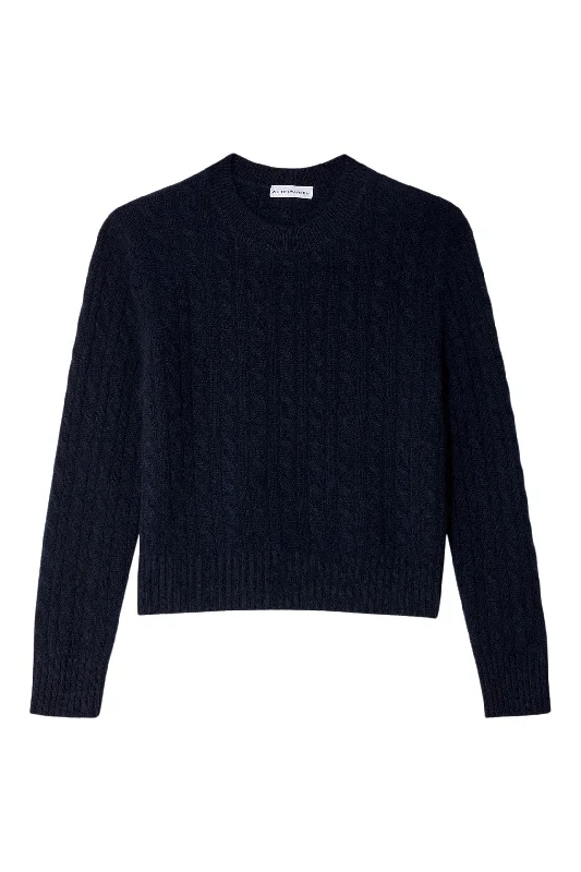 CrewnecktrendsetterWhite & Warren Cashmere Cable Crewneck