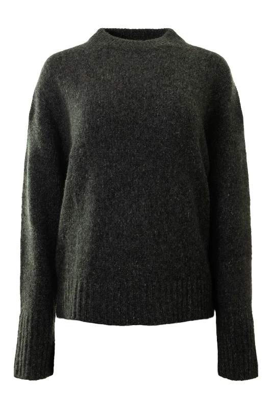 CrewneckcommunityWhite & Warren Donegal Cashmere Easy Crewneck in Speckled Charcoal